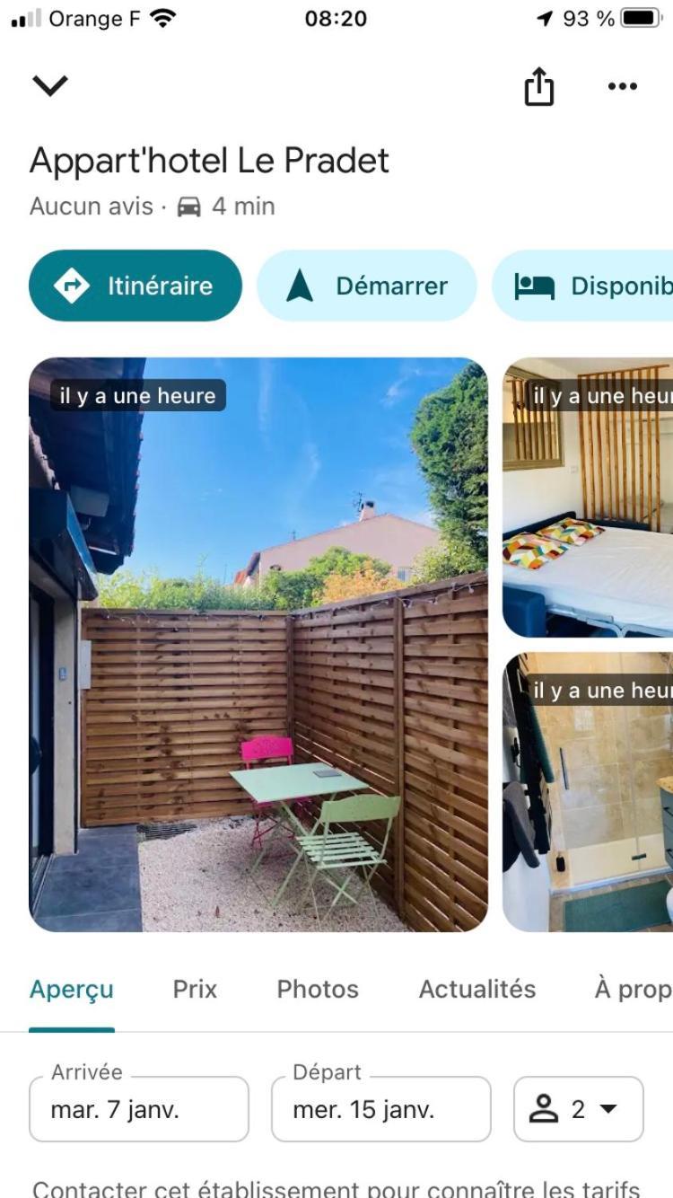 Appart'Hotel Au Pradet Le Pradet Exterior foto
